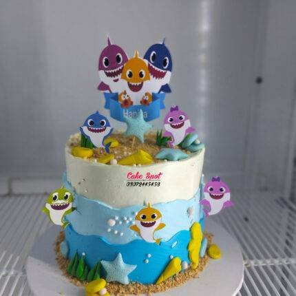 Baby Shark | Baby Girl Cake